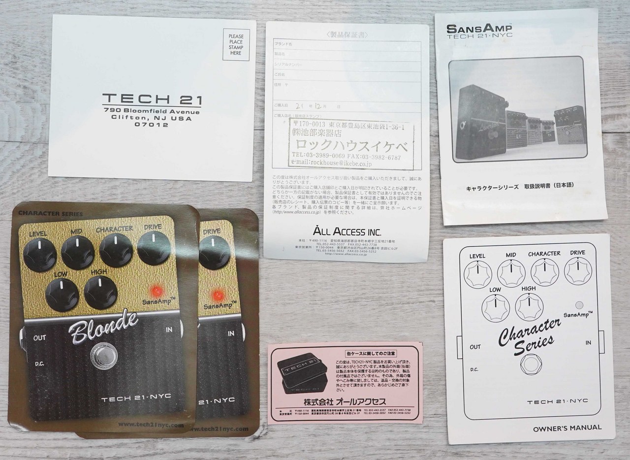 ギター Tech21 sansamp Blonde USED Tech 21 Sansamp Blonde Deluxe / B-Ware – Checkpoint Guitars