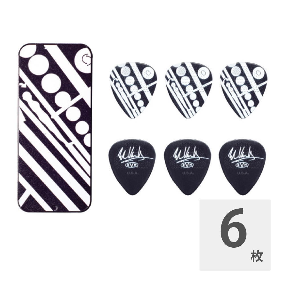 Jim Dunlop EVHPT05 EVH Circle Pick Tin 0.60 ピックケース付きピック