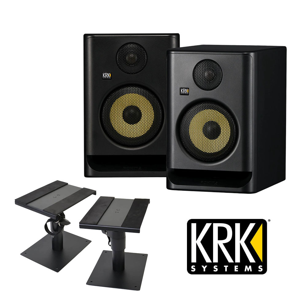 KRK ROKIT G5 [RP5G5](ペア) 【モニタースピーカースタンドセット