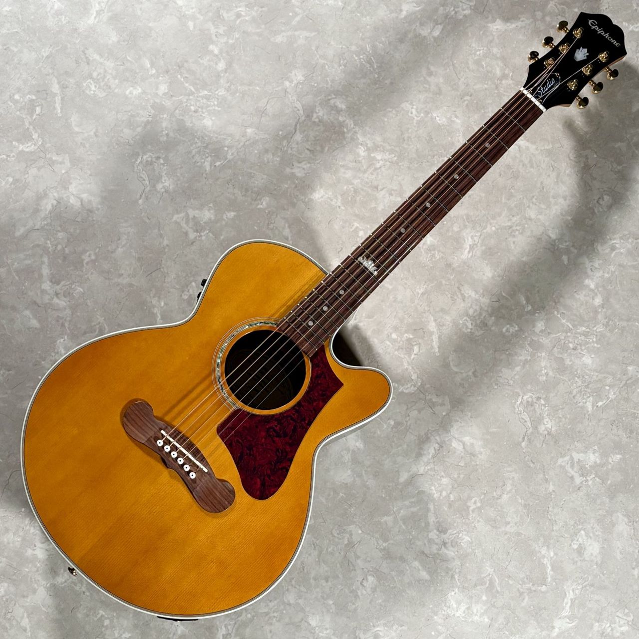 Epiphone J-200 EC Studio Parlor Vintage Natural 【フィッシュマンPU