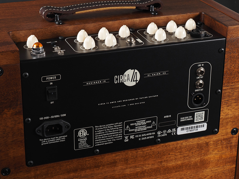 Taylor Circa 74 AV150-10 Acoustic Amp and Vocal System / Mahogany