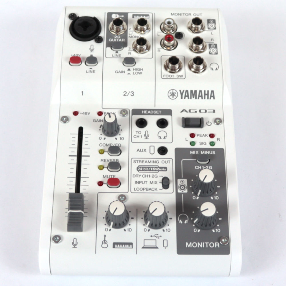 YAMAHA 【中古】 ミキサー ヤマハ YAMAHA AG03 mk2 W ライブ