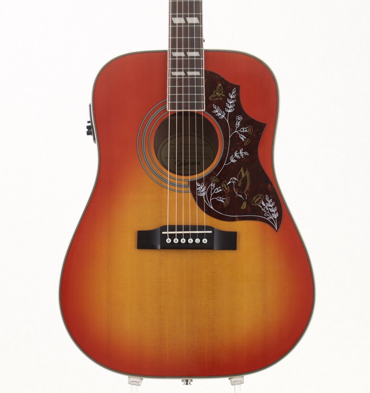 Epiphone Hummingbird Pro 2017チェリーサンバースト Epiphone Hummingbird Studio Acoustic-Electric Guitar - Faded