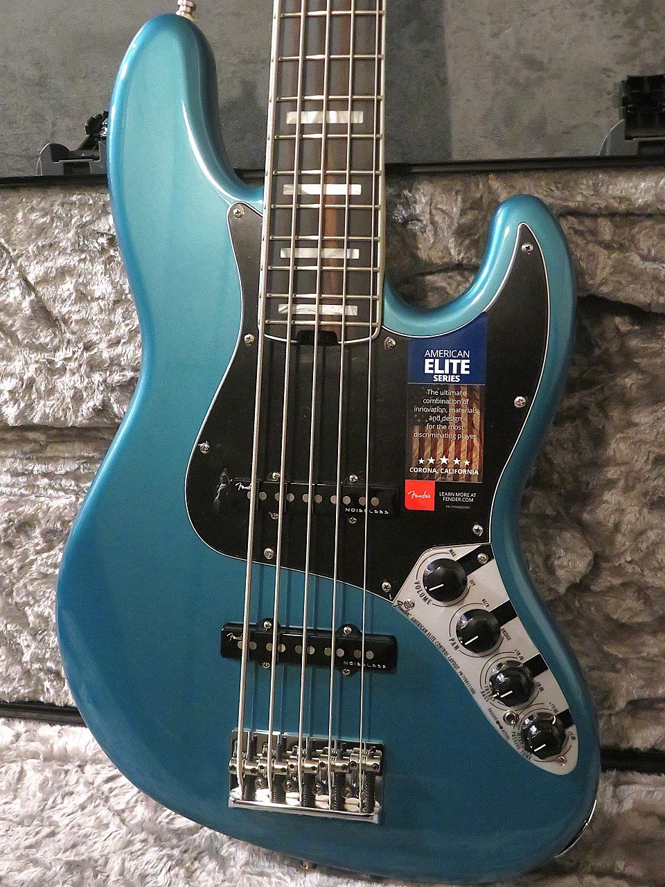 Fender American Elite Jazz Bass プリアンプ Fender 【美品USED】American Elite Jazz Bass V - Ocean Turquoise