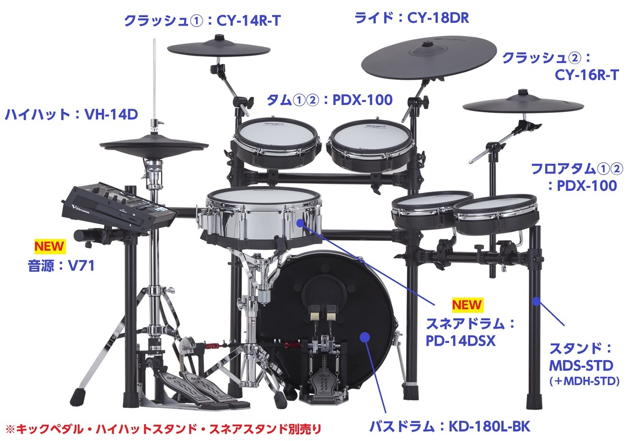 ドラム一式です YAMAHA YD-5000 ドラムセット BD22″ TT12″ 13” FT14″ Silky Brown
