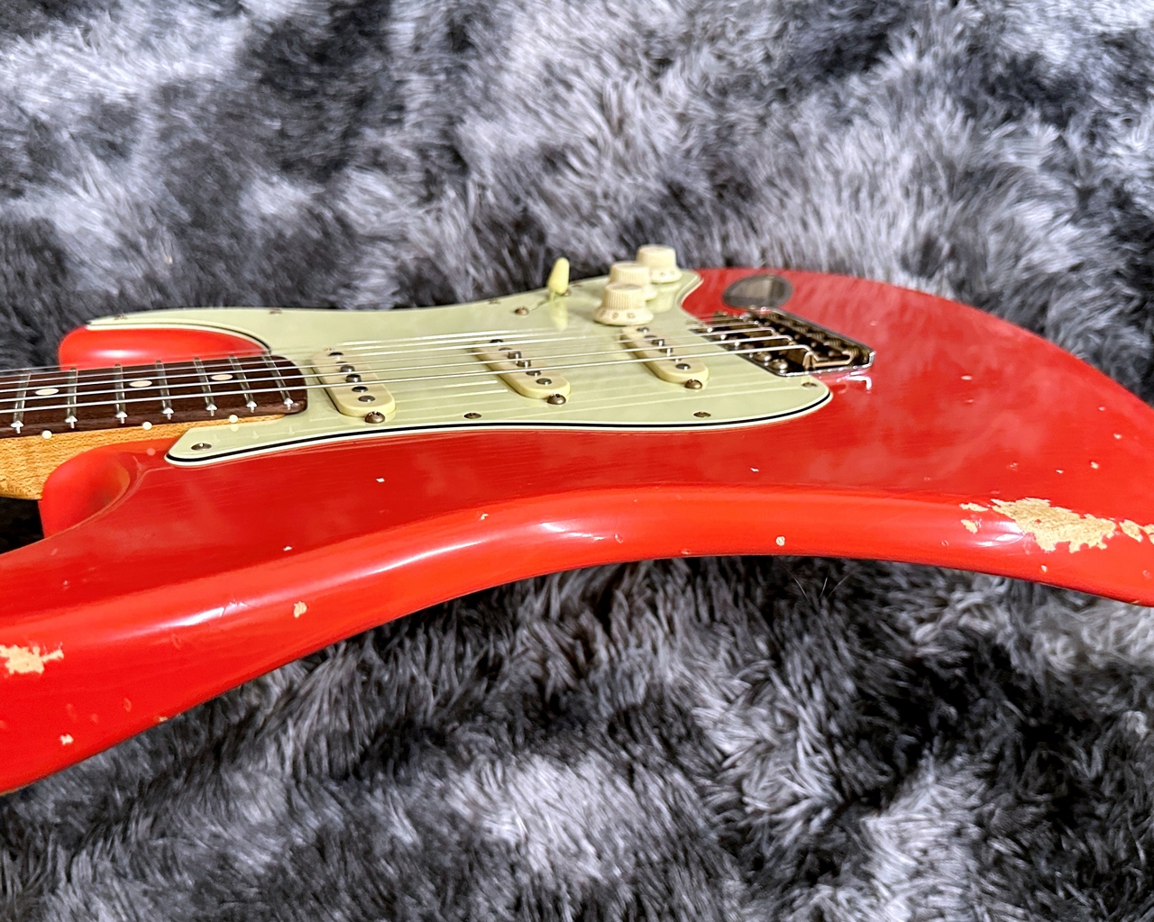 Xotic XSC-1 Fiesta Red Medium Aged w/Roasted Flame Maple Neck【旧