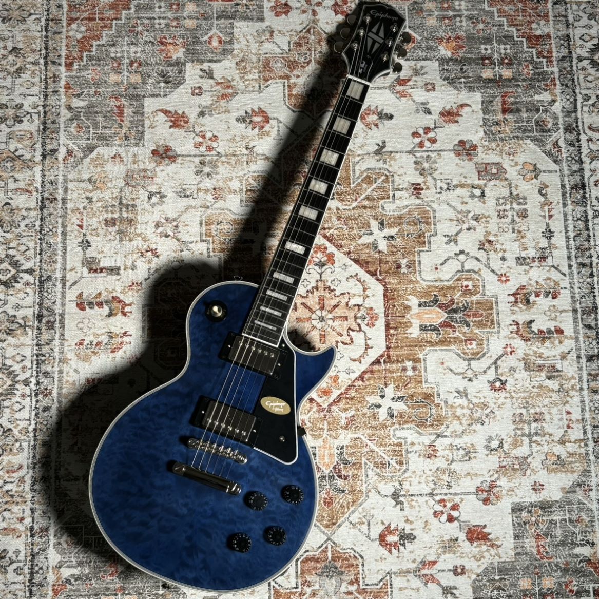 エピフォン Epiphone Les Paul Quilt Viper Blue Epiphone Les Paul Custom Quilt Viper Blue エピフォン 【 イオン