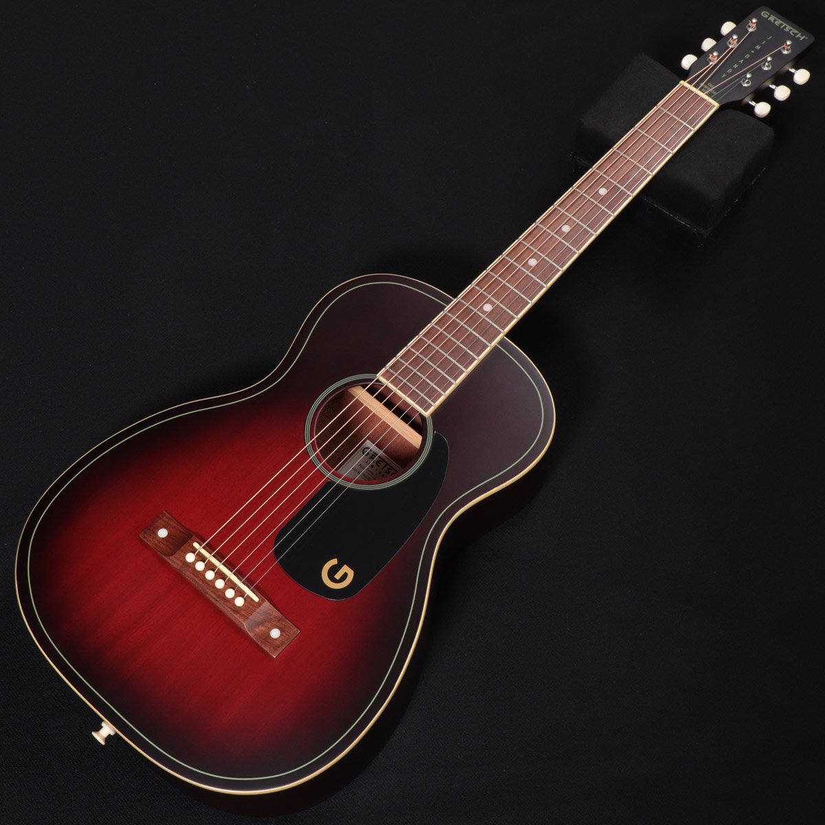Gretsch Jim Dandy Parlo Black Pickguard Deep Cherry Burst