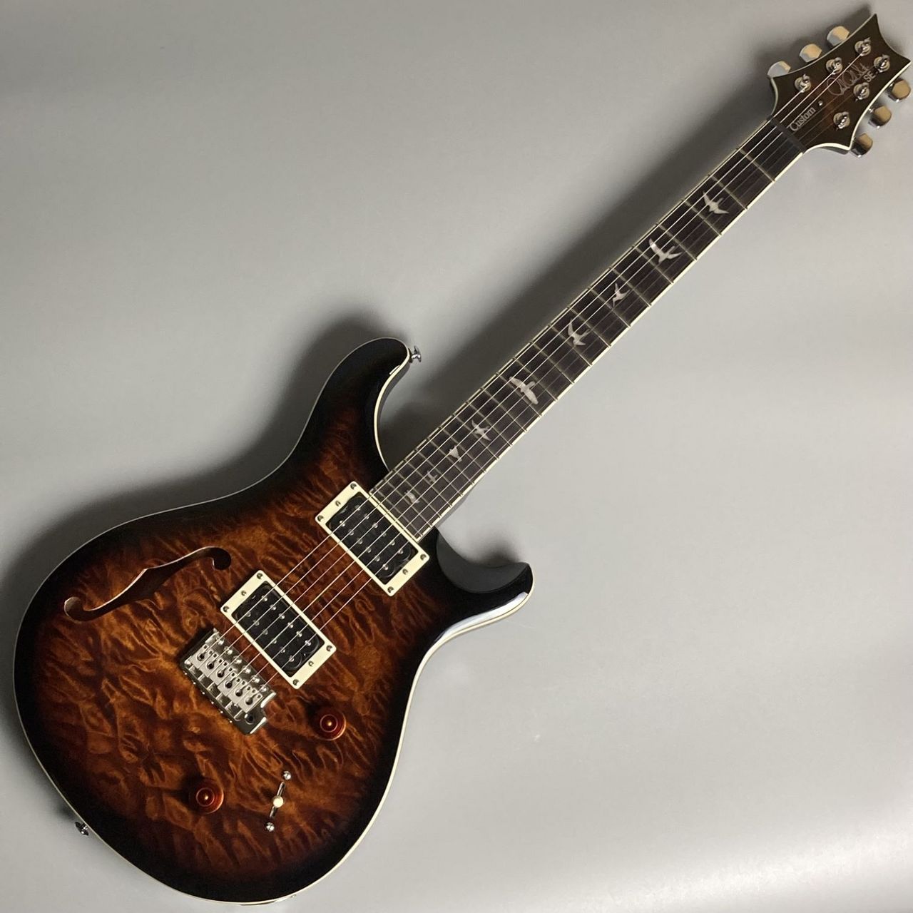 Paul Reed Smith(PRS) SE CUSTOM 22 Semi-Hollow Quilt BG Black