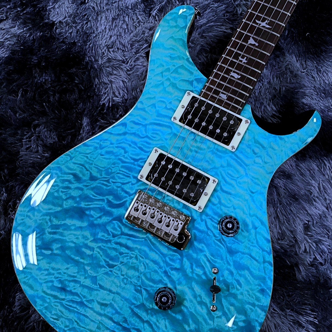 PRS SE Custom24 RSM/QM 青キルト+ローステッドメイプル PRS SE Custom24 RSM/QM 青キルト+ローステッドメイプル Paul