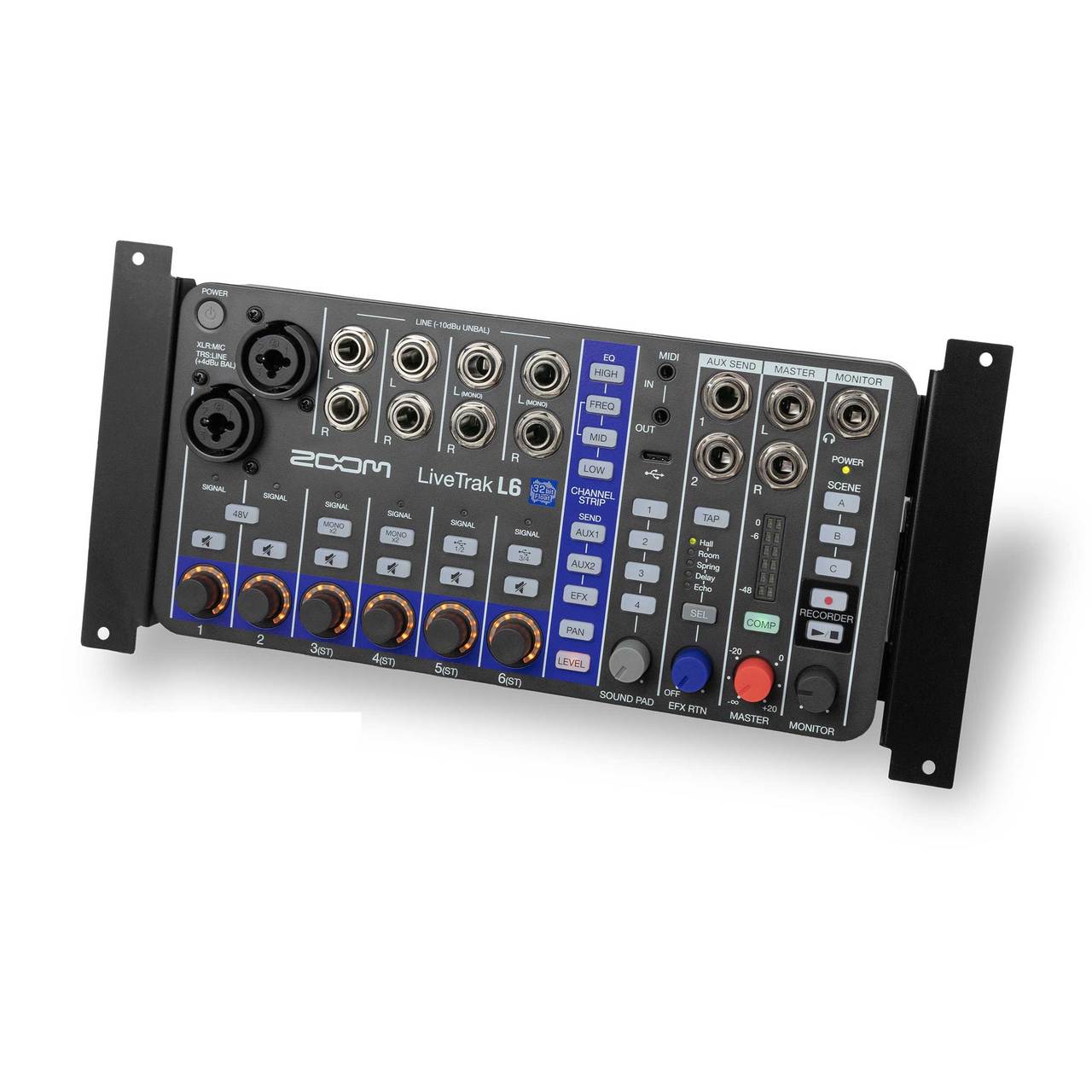 ZOOM LiveTrak L6 + ユーロラックマウント・アダプタセット