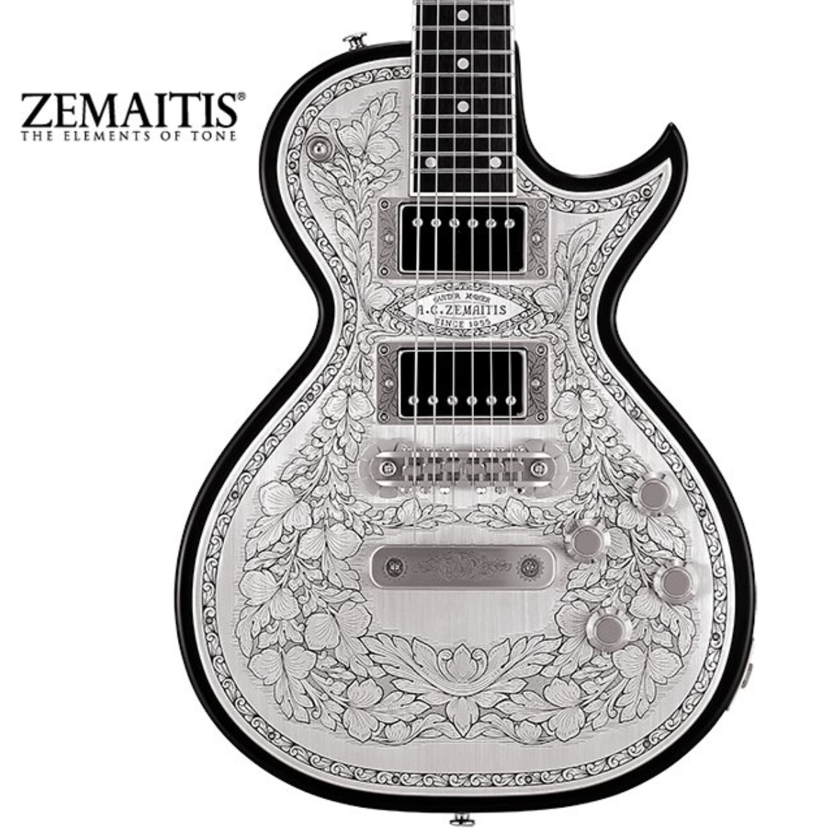 Zemaitis METAL FRONT MFG-AC-24 Black 【Made in Japan】【金利0