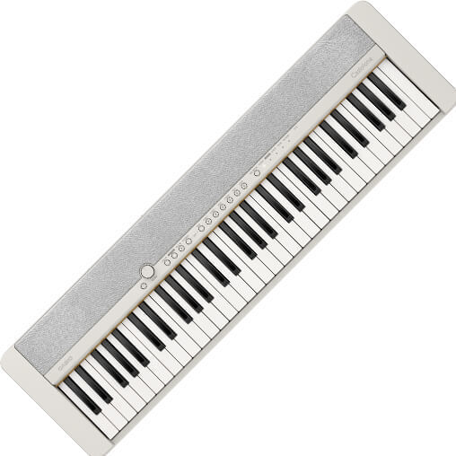 好評在庫CASIO Casiotone CT-S1 WE 21年製61鍵 ヘッドホン付き 鍵盤楽器