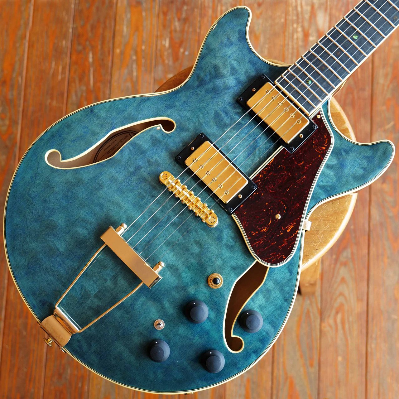 Ibanez AMH90QM TBL Trans Blue（中古）【楽器検索デジマート】