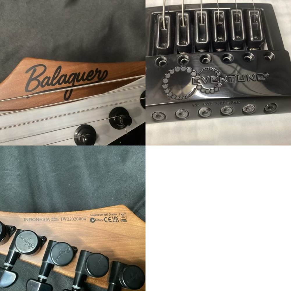 Balaguer Guitars Diablo Standard with Evertune Bridge Satin Trans