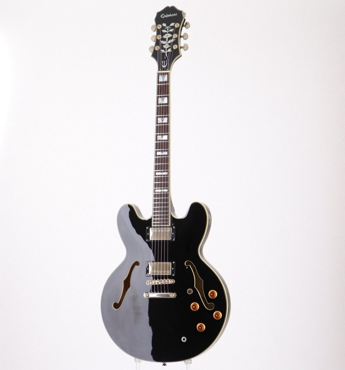 Epiphone Sheraton II Ebony [2011年製/4.05kg] エピフォン シェラトン セミアコ エレキギター  【池袋店】（中古/送料無料）【楽器検索デジマート】