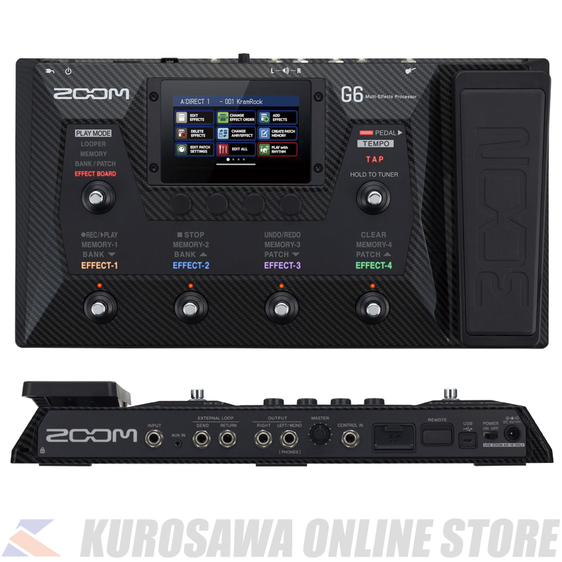 ZOOM G6 Multi-Effects Processor for Guitarists 【送料無料】（新品 ...