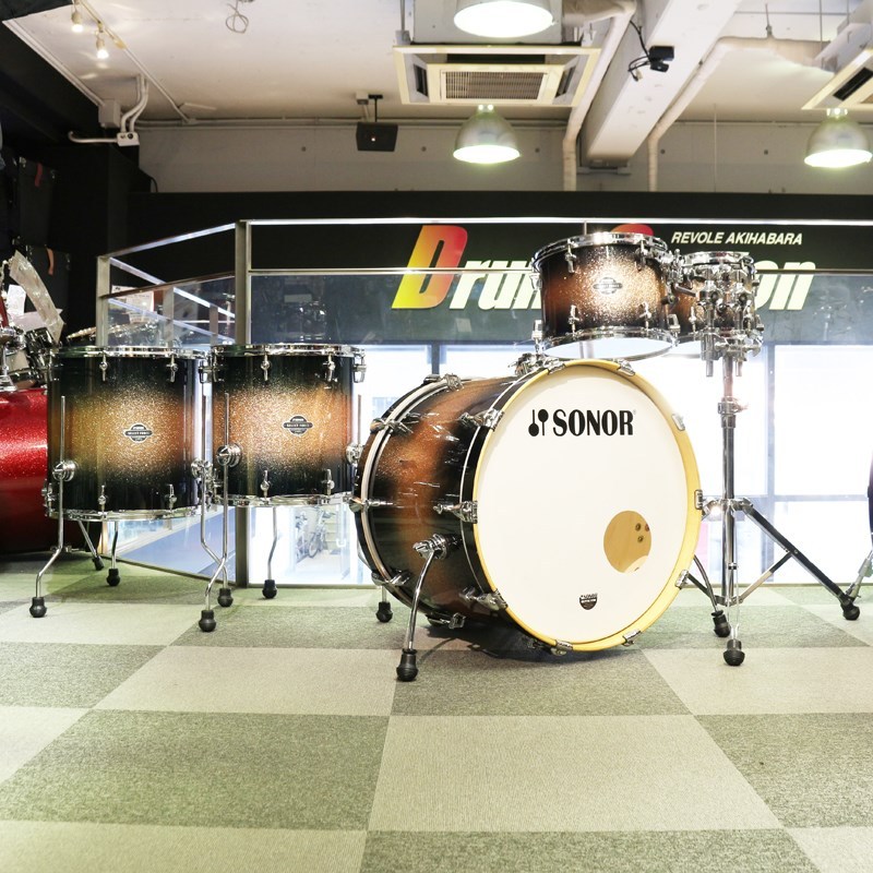 Sonor SONOR SELECT FORCE 5pc Drum Kit [22BD，16FT，14FT，12&10TT] -Brown  Galaxy Sparkle- タムスタンド付...（中古/送料無料）【楽器検索デジマート】