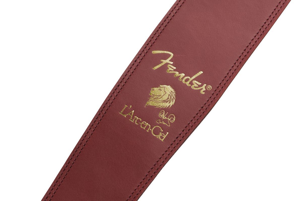 Fender KEN SIGATURE STRAP Red Ken（L'Arc en Ciel）シグネイチャーストラップ 牛革 日本製 【在庫 あり】（新品）【楽器検索デジマート】