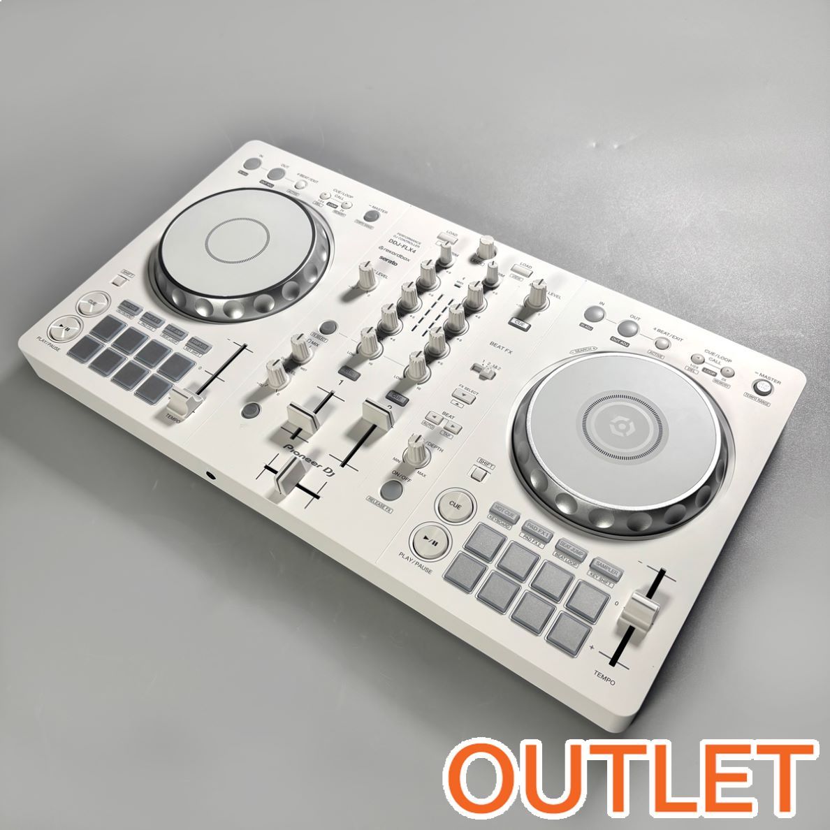 Pioneer DDJ-FLX4-W (ホワイト) DJコントローラー (rekordbox/Serato