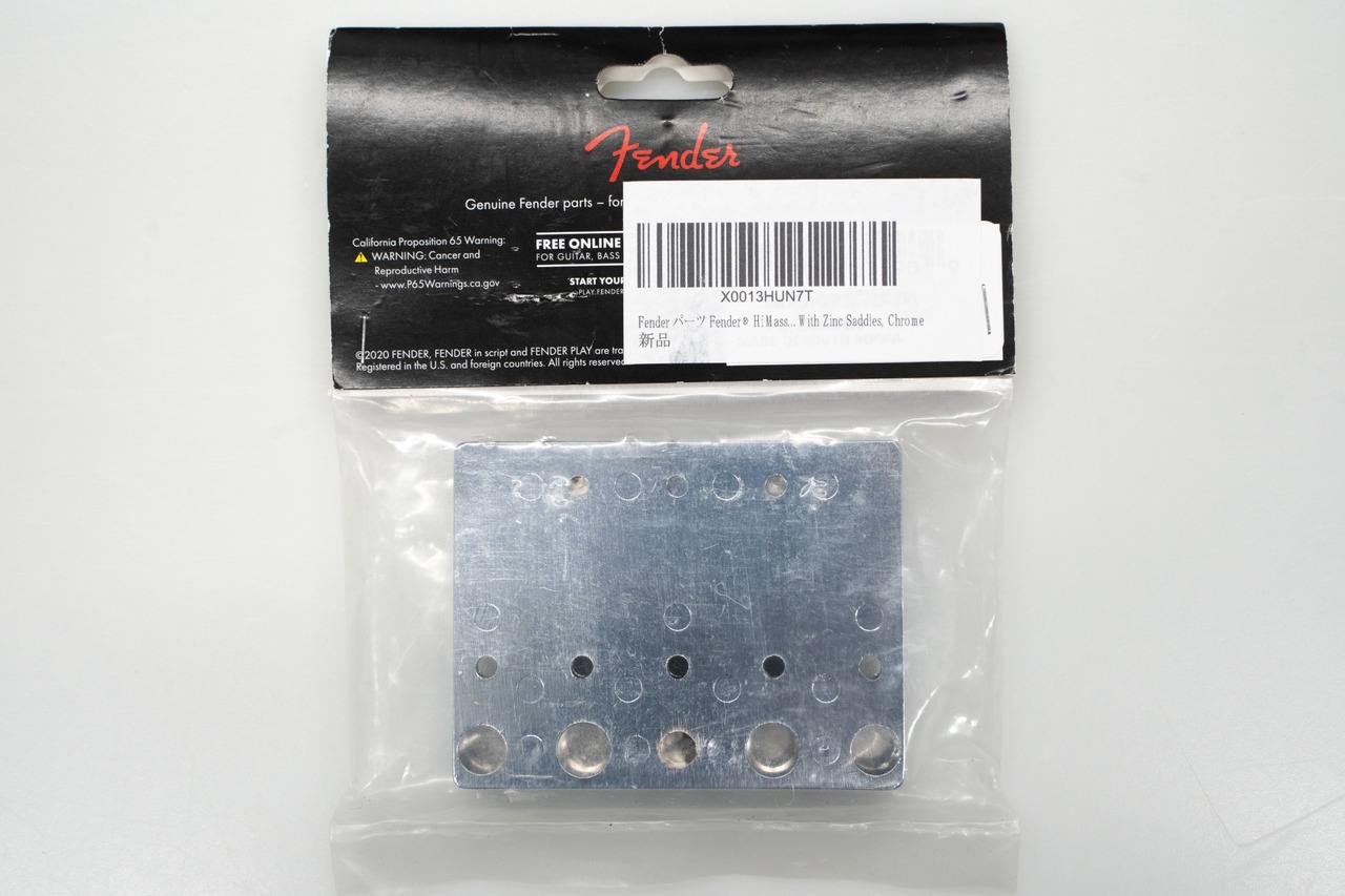 Fender HiMass 4-String Bass Bridge Assembly Zinc Saddles Chrome  【GIB横浜】（中古/送料無料）【楽器検索デジマート】