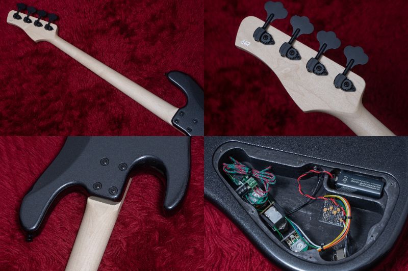 Kikuchi Guitars Custom Bass 4st Charcoal Frost Metallic 3.445kg