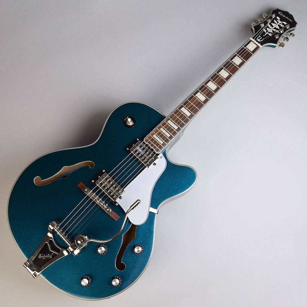 Epiphone Emperor Swingster/Delta Blue Metallic フルアコギター