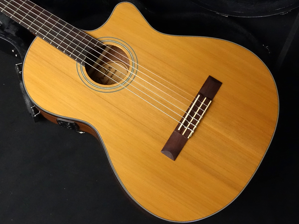 Fender CN-140SCE Nylon Thinline Natural（新品）【楽器検索