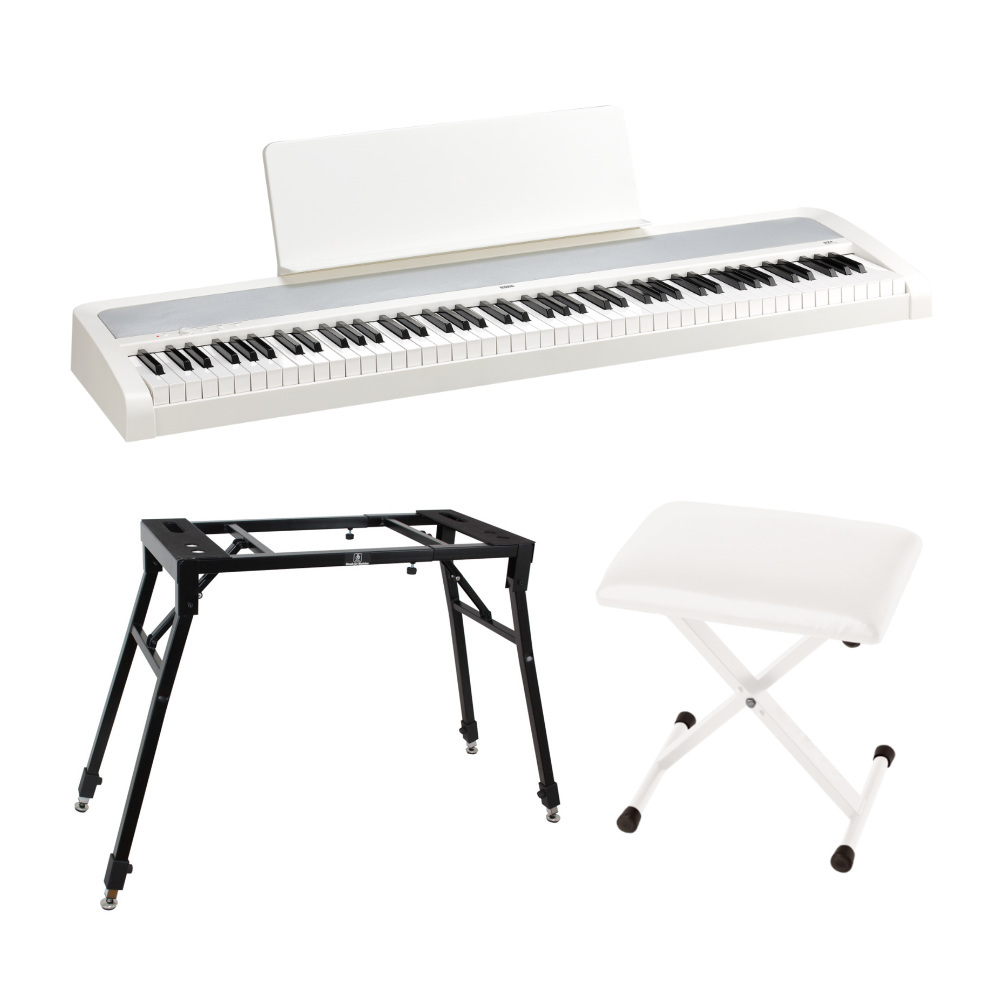【KORG】ホワイト電子ピアノ スタンド付き（送料込み） KORG B2SP WH ホワイト 電子ピアノ 88鍵盤 コルグ B1SP後継