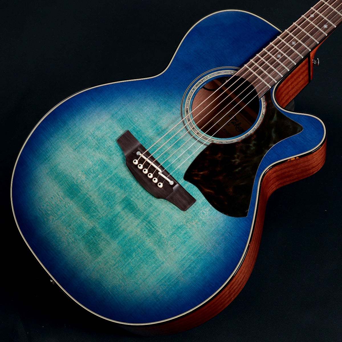Takamine 500 Custom DMP541C Spec See-Through Blue Burst / Tortoise