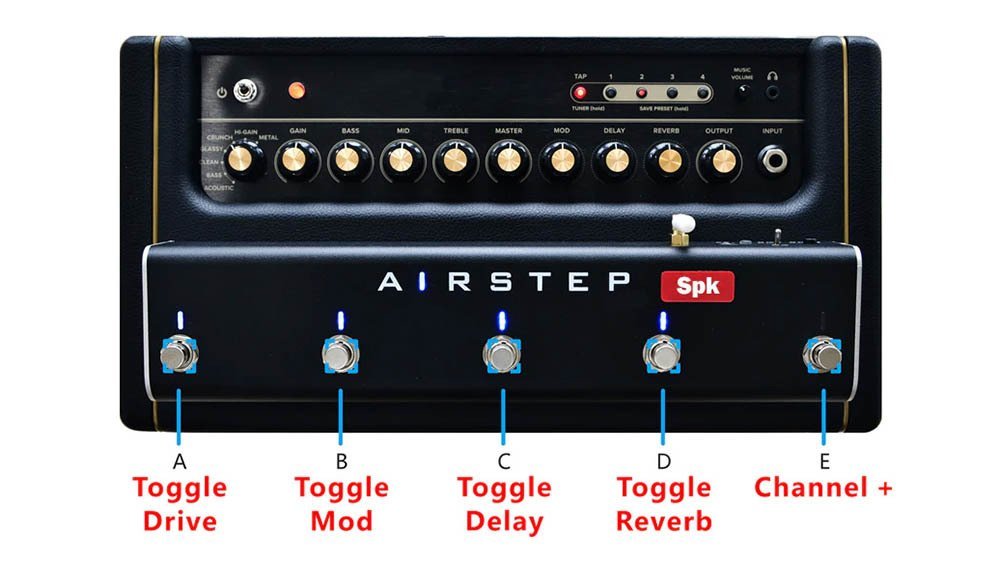 XSONIC AIRSTEP Spk Edition Spark Amp Wireless Footswitch Spark専用