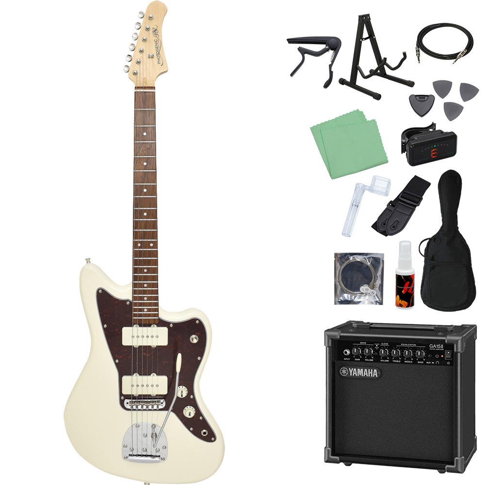 Photogenic JM-220 エレキギター初心者14点セット 【ヤマハアンプ付き