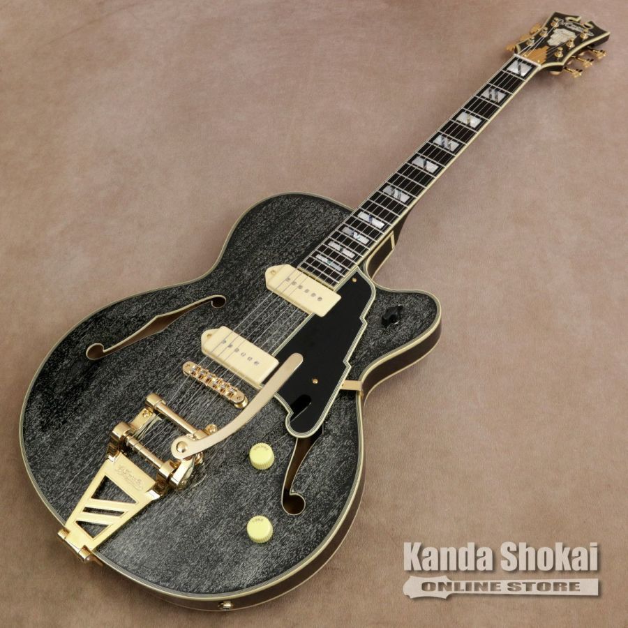 D'Angelico Excel Series Excel 59 Shield Tremolo, Black Dog[WEBSHOP