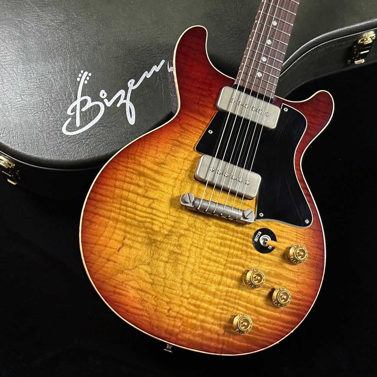 Bizen Works Burned DC SPL Curly Top sunburst #240662 3.22kg 