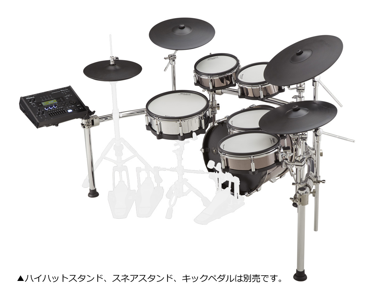 Roland TD-50KV2 (KD180+MDS-STG2) 4シンバル拡張セット(+CY12C