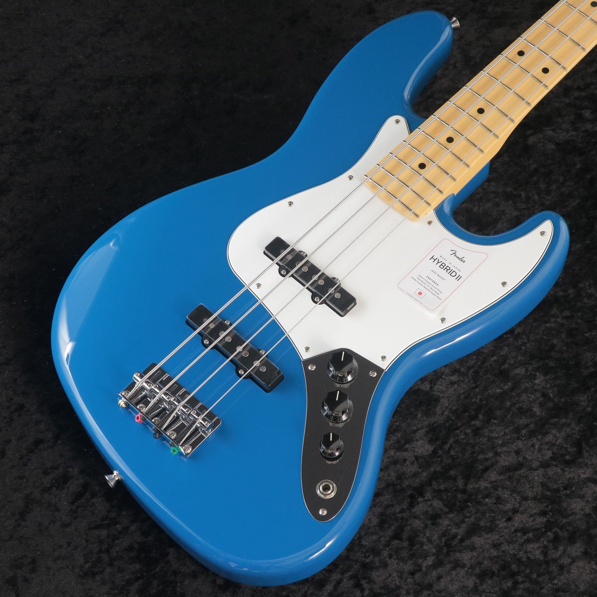 Fender Made in Japan Hybrid II Jazz Bass Maple FB Forest Blue