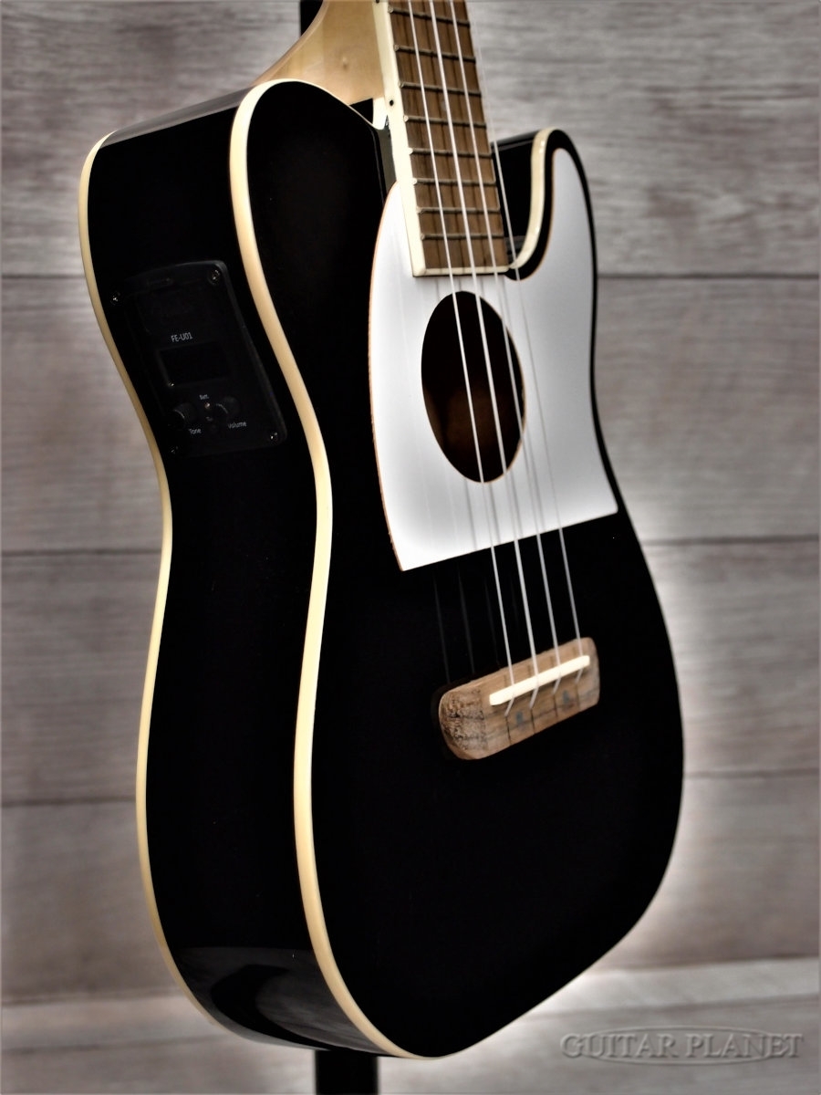 Fender Acoustics Fullerton Tele Uke -Black-  【コンサート/テレキャスタイプ】【ピックアップ搭載】【送料込】（新品/送料無料）【楽器検索デジマート】