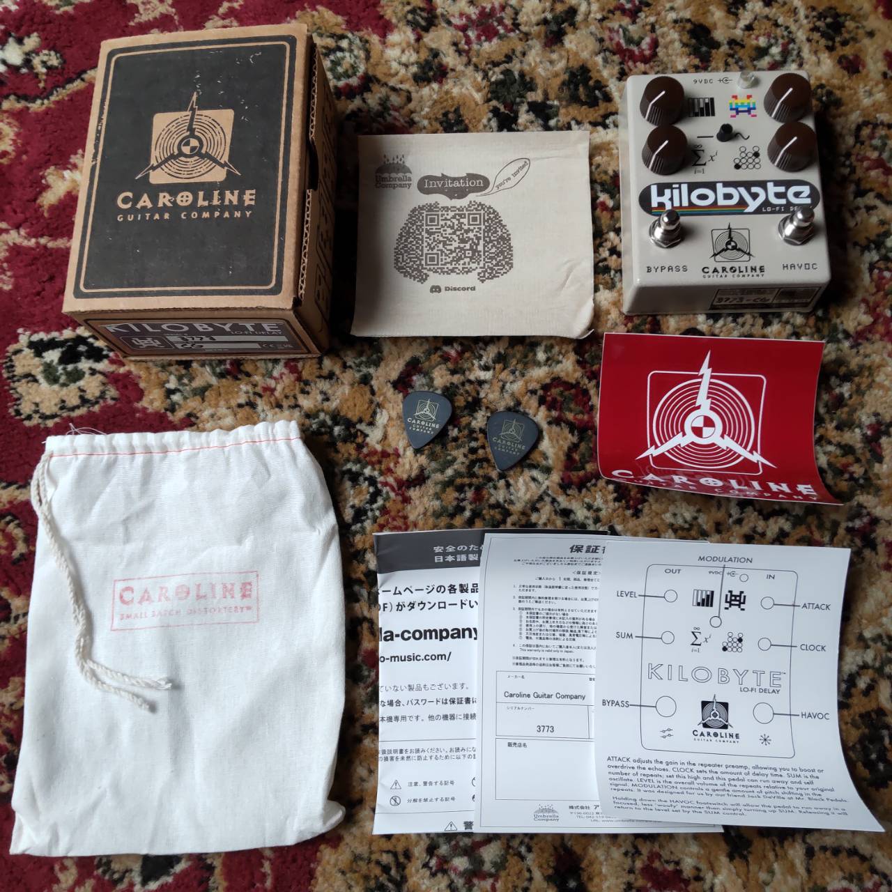 Caroline Kilobyte ローファイディレイ　美品 Caroline Guitar Company KILOBYTE（新品/送料無料）【楽器検索