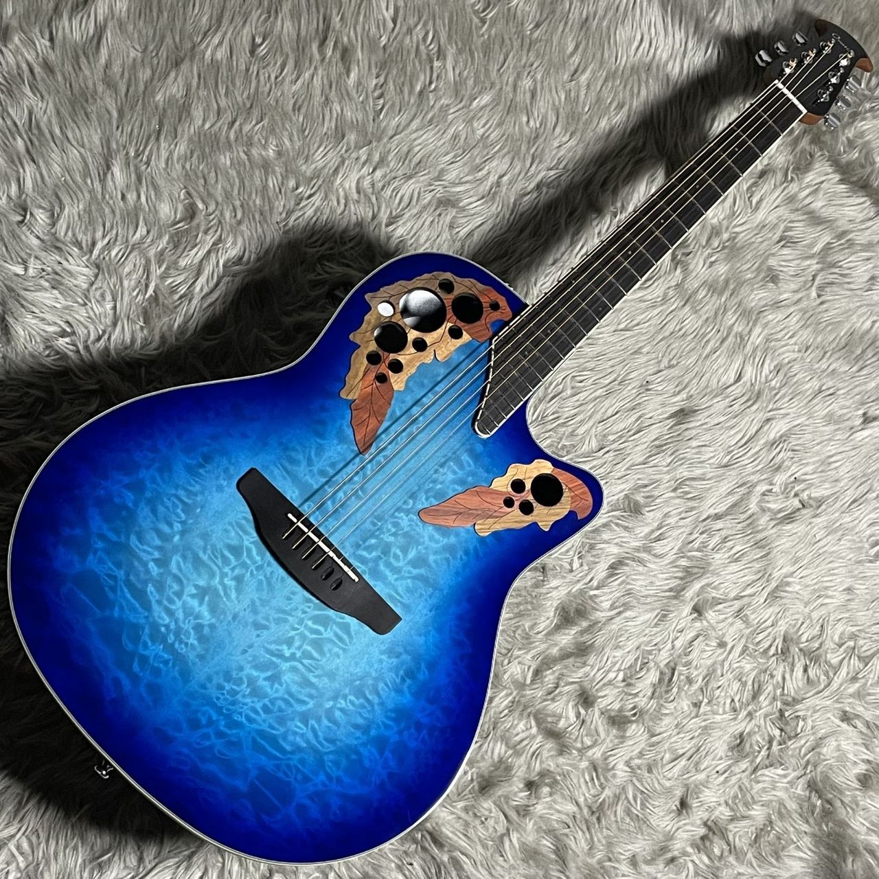 ギター Ovation CE48P RG 楽天市場】Ovation オベーション CE48P RG(Caribbian Blue) カリビアン
