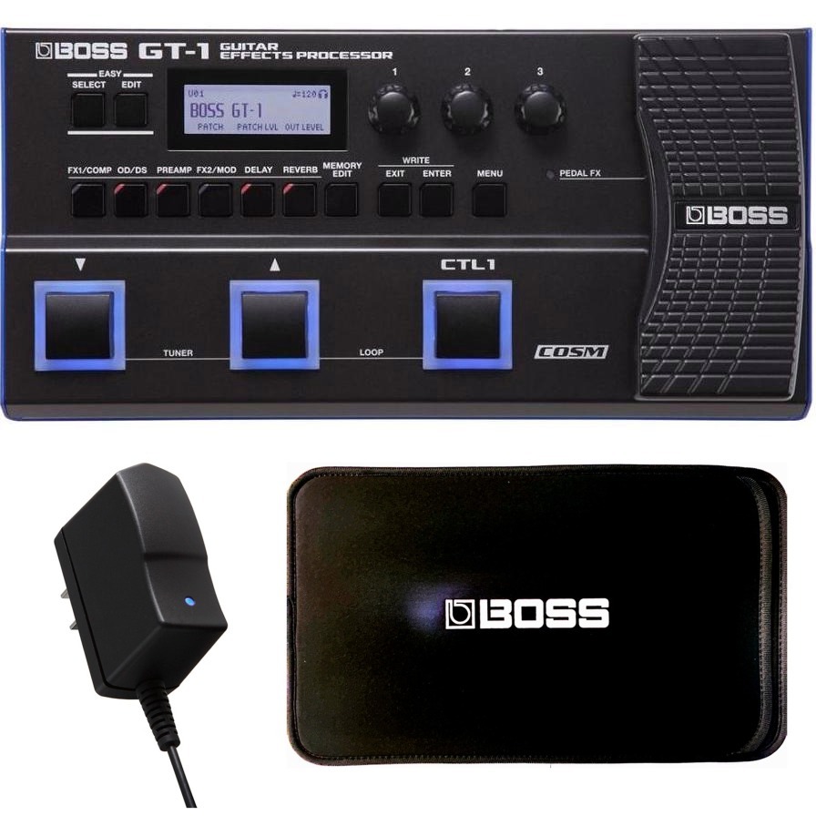 BOSS GT-1 + 純正ACアダプター PSA-100S2 セット + GT-1用スリーブ