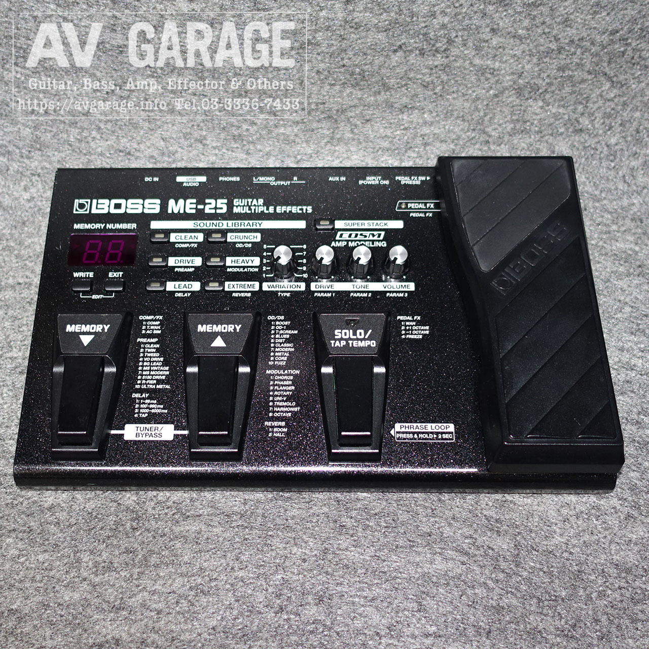 BOSS ME-25 Guitar Multiple Effects（中古）【楽器検索デジマート】