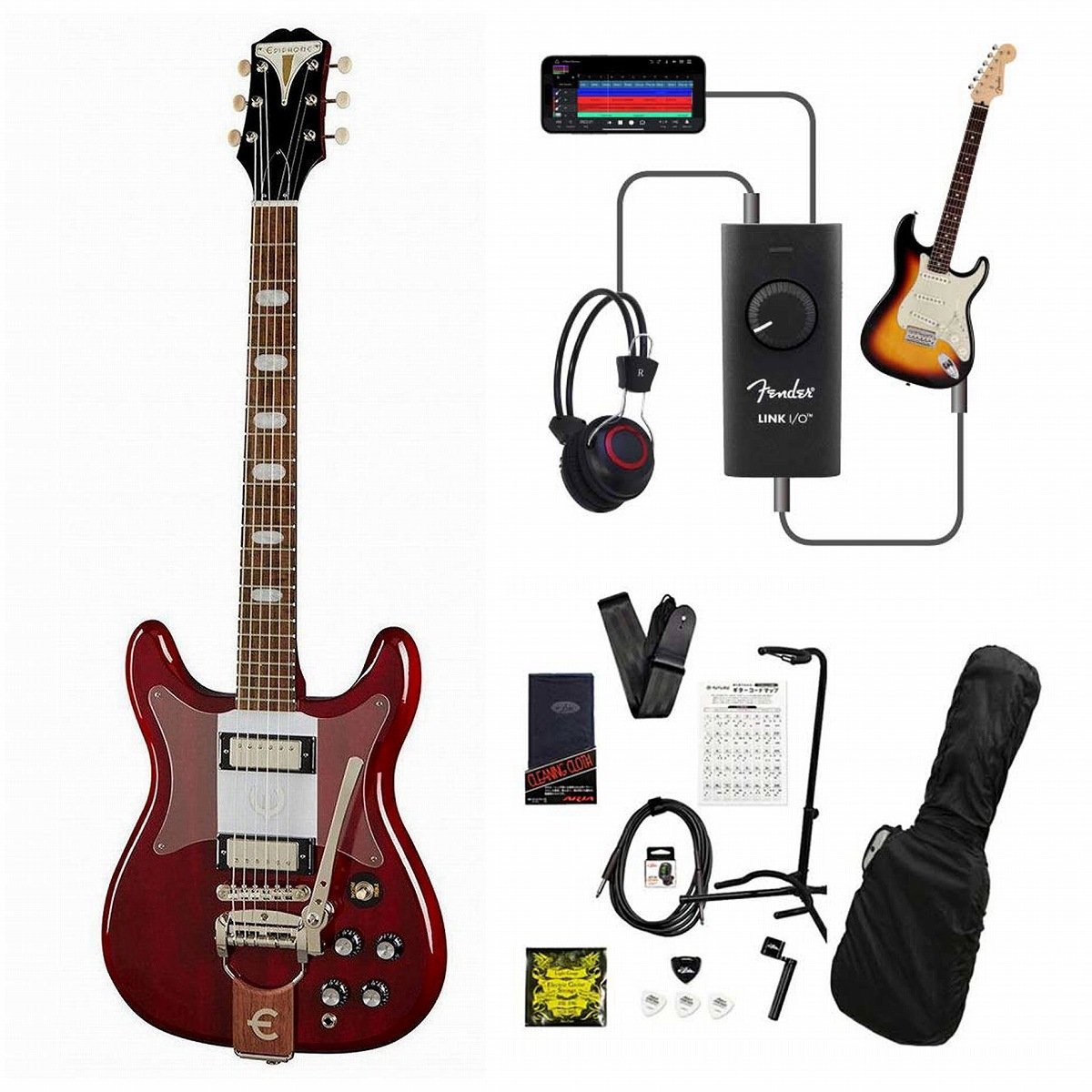 Epiphone Crestwood Custom Tremotone Cherry (CH) 録音＆セッションで