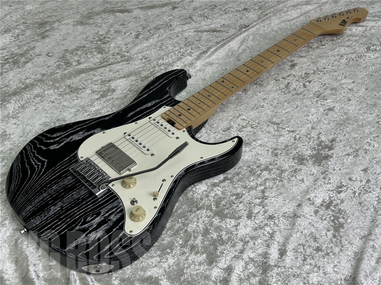 ESP SNAPPER-AS(Black w/White Filler)（新品/送料無料）【楽器検索 