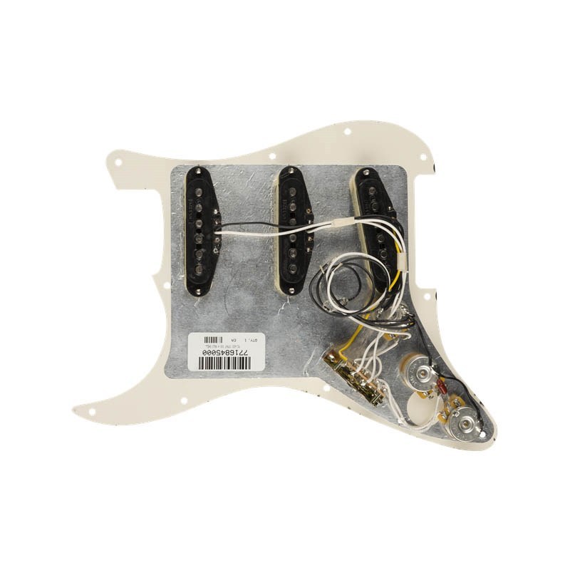 Fender Pre-Wired Strat Pickguard， Hot Noiseless SSS (Tortoise