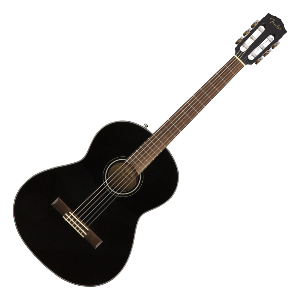 Fender フェンダー CN-60S Nylon Walnut Fingerboard Black クラシックギター（新品/送料無料）【楽器 検索デジマート】