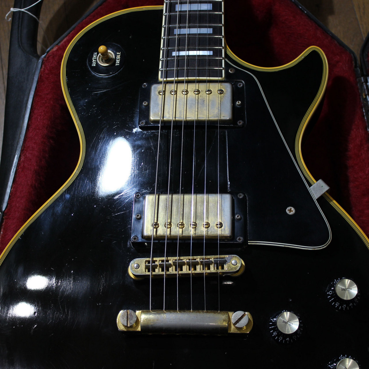 ギブソン　パーツ　レスポール　カスタム　ビンテージ Gibson VINTAGE Les Paul Custom '70 Ebony Black ｜イケベ楽器