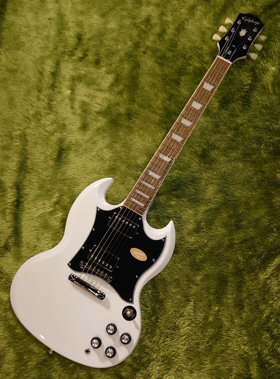 Epiphone SGスタイル エレキベース ホワイト Epiphone SGスタイル エレキベース ホワイト