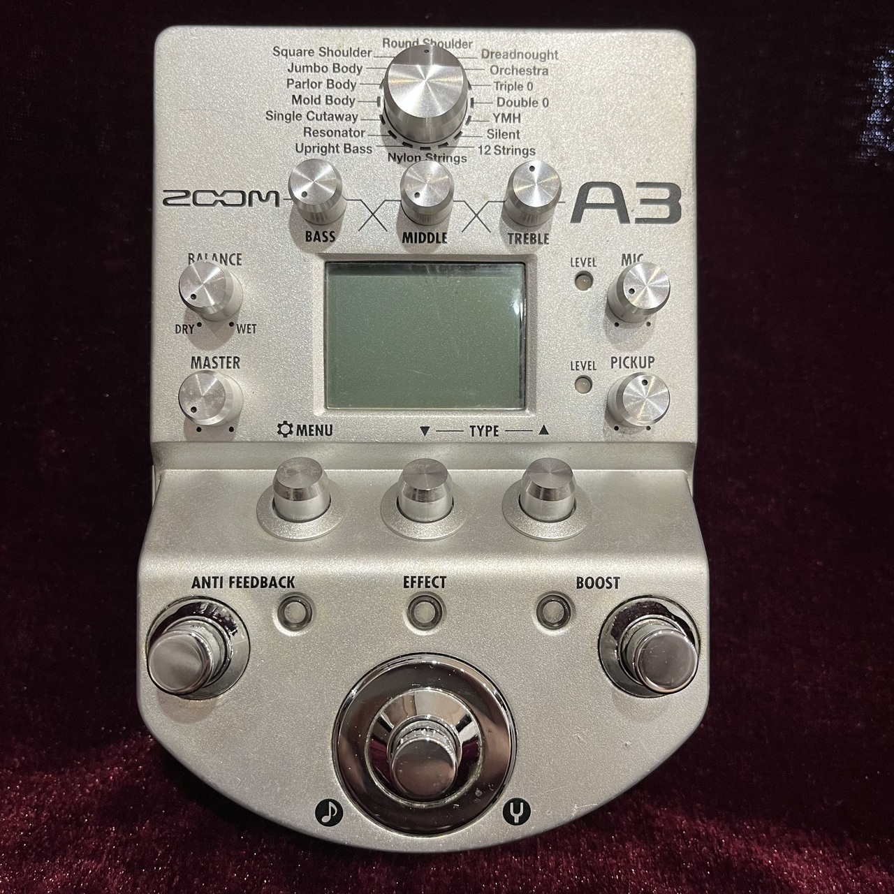 ZOOM A3 Pre-Amp & Effects for Acoustic Guitar（中古）【楽器検索