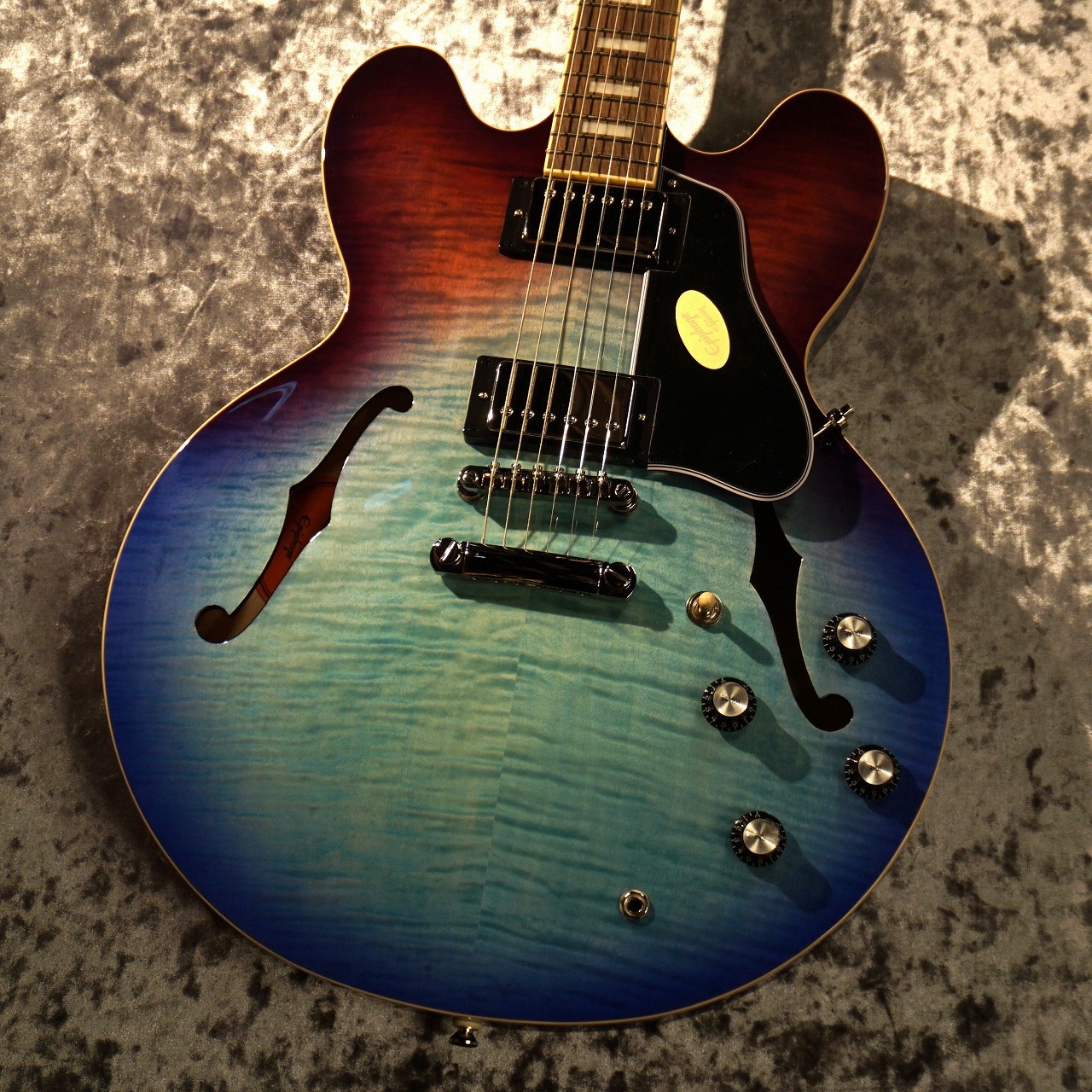 ★値下げ　Epiphone ES-335 Blueberry Burst Epiphone 【NEW】Inspired by Gibson ES-335 Figured ～Blueberry
