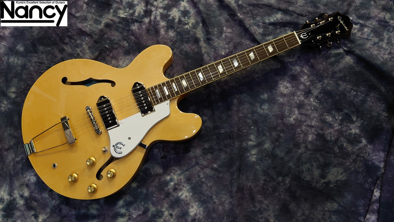 Epiphone CASINO ナチュラル 日本製　ハードケース付 楽天市場】Epiphone Casino w/Premium GigBag 新品 ナチュラル